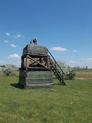 Birdsong Nature Trail observation tower at station 4, Dinnyés, Fejér County, Hungary