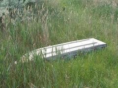 Boat at Birdsong Nature Trail in Dinnyés, Fejér County, Hungary