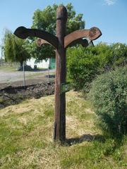 Birdsong Nature Trail signs at Gárdonyi Street, Dinnyés, 2017