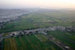 Aerial view of Amenhotep III Mortuary Temple