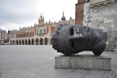 Eros Bendato sculpture by Igor Mitoraj in Krakow's main square