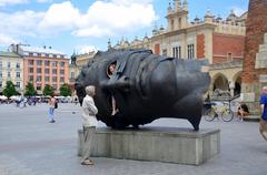 Sculpture in Krakow Market Square