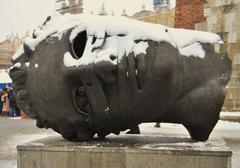 Igor Mitoraj's sculpture Eros Bendato at Kraków Market Square