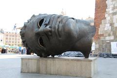 Eros Bendato sculpture by Igor Mitoraj in Krakow's Rynek Główny