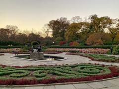 Untermyer Fountain at Central Park's Conservatory Garden in autumn