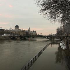 Seine flooding in Paris February 2018