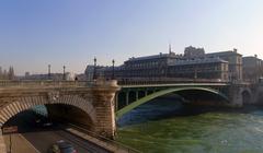 Pont Notre-Dame over the Seine River in Paris on a sunny day