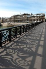 Northern facade of Hôtel-Dieu in Paris seen from Pont Notre-Dame