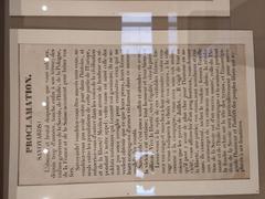 Proclamation for the independence of the Savoyards at the Museo del Risorgimento