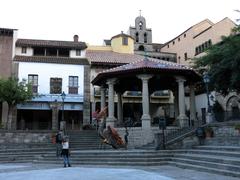 Poble Espanyol main square in Barcelona