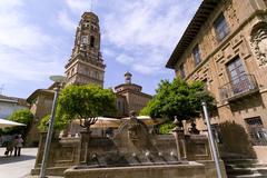 A panoramic view of Barcelona's cityscape with famous landmarks and buildings