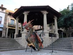 Basilisc de Mataró statue in Poble Espanyol, Barcelona