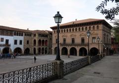 Poble Espanyol la plaça Major with the Ajuntament de Vall-de-roures in Barcelona