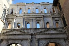 Porta Borsari, ancient Roman gateway in Verona, Italy