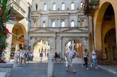 Porta Dei Borsari ancient Roman gate in Verona, Italy