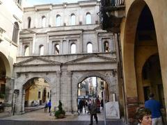 Porta Borsari Roman city gate in Verona Italy