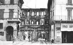 Porta Borsari roman gateway in Verona Italy