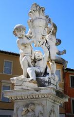 Putti fountain in Piazza dei Miracoli