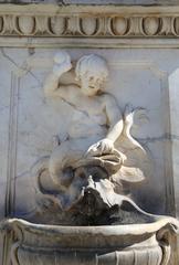 Putti fountain in Piazza dei Miracoli