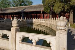 Confucius Temple in Beijing with traditional Chinese architecture