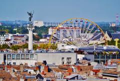 View of Girondins Monument from Pey-Berland Tower in Bordeaux