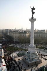 Place des Quinconces and Monument aux Girondins during the Carnaval des Deux Rives in Bordeaux, France