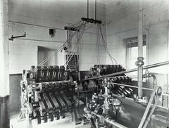 Macquarie Lighthouse engine room with De Meritens generators, Sydney