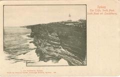 Historic view of South Head and Macquarie Lighthouse, New South Wales, Australia