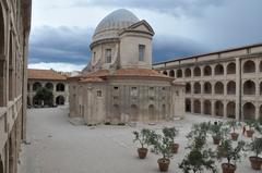 Marseille France former hospital La Vieille Charité church arcades and courtyard