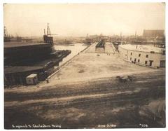 Charlestown Elevated construction on Charlestown Bridge in 1899