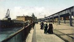 Charlestown Bridge and Elevated in Boston, Massachusetts, 1906