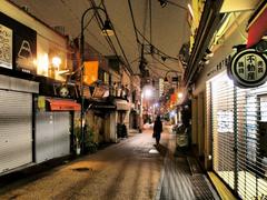 Yanaka street at 11 p.m.