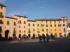 Amfiteatre Square in Lucca Italy