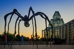 Sculpture of spider mother by Louise Bourgeois in Canada