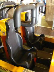 Cheetah Hunt roller coaster seats