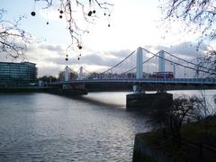 Chelsea Bridge spanning across the River Thames