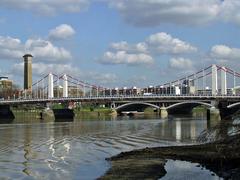 Chelsea Bridge linking Battersea to Chelsea