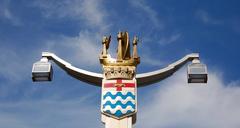 Emblem on Chelsea Bridge, London