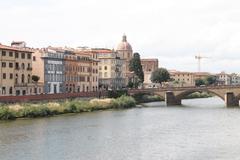 Ponte Vecchio bridge over Arno River in Florence