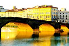 Bridge over Arno River in Florence, Italy