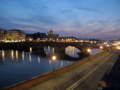 Ponte alla Carraia and San Frediano seen from Palazzo Corsini al Parione in Florence