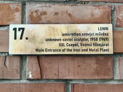 Statue of Lenin at Memento Park in Budapest