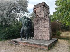 Memento Park memorial to Hungarian fighters in the Spanish International Brigade