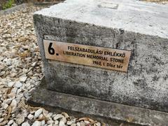 Budapest Memento Park liberation memorial stone