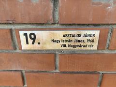 Statue of János Asztalos in Budapest's Memento Park