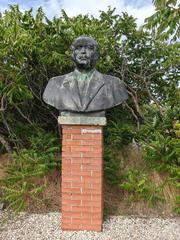 Statue of Dimitrov at Memento Park in Budapest