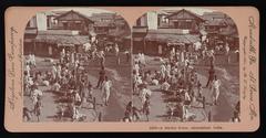 1901 market scene in Ahmedabad, India