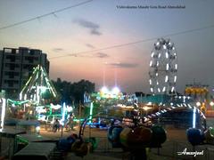 A circus near Vishwakarma Mandir on Gota Road in Ahmedabad, Gujarat, India