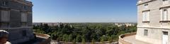 View westward from a balcony at Plaza de la Armería in Madrid