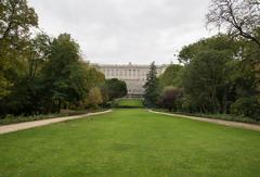 Campo del Moro gardens with the Royal Palace in the background